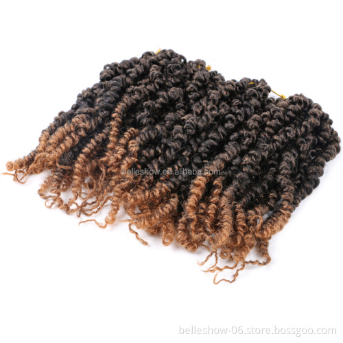 10inch 12 strands Passion Twist Prelooped Braiding Synthetic Crochet Braid Hair 10inch Water Wave Passion Twist Hair
